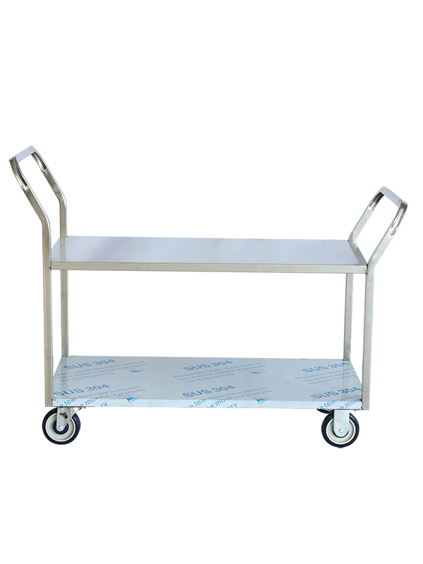 carrello a 2 piani in acciaio inox</a>